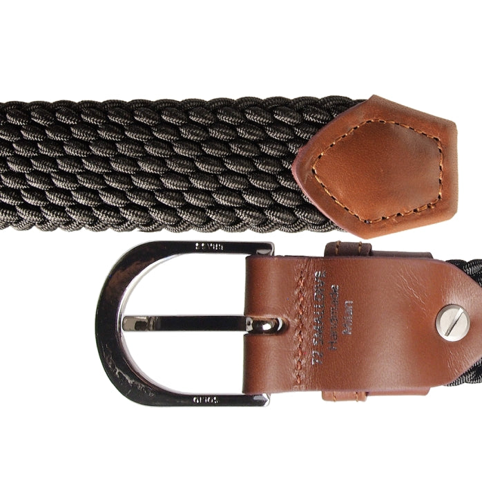 72SMALLDIVE 30mm Width Viscose Elastic Belt In Brown Sizes S to XXXL Flatlay Image 03