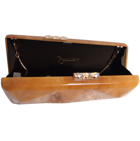 Minaudière in Alabaster Motif