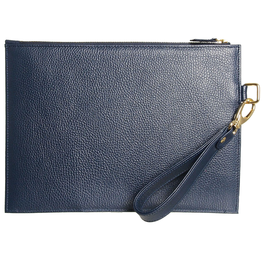 72 Smalldive Folios Pebbled Leather Folio Navy.
