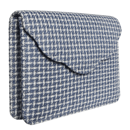 Side View Blue Melange Eco-Wool Belt Pouch 72 Smalldive