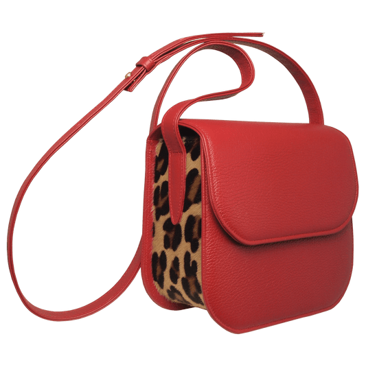 Animalier Crossbody Bag Red