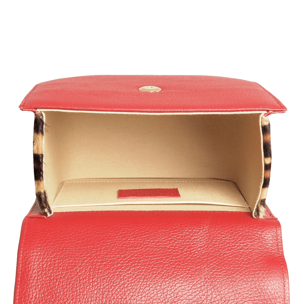 Animalier Crossbody Bag Red