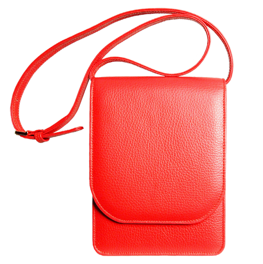 72 Smalldive Minis & Pouches Pebbled Calf Leather Mini Bag Coral.