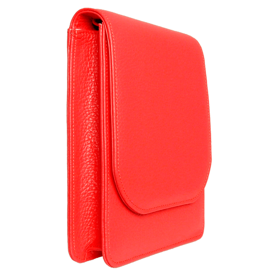 Pebbled Calf Leather Mini Bag Coral