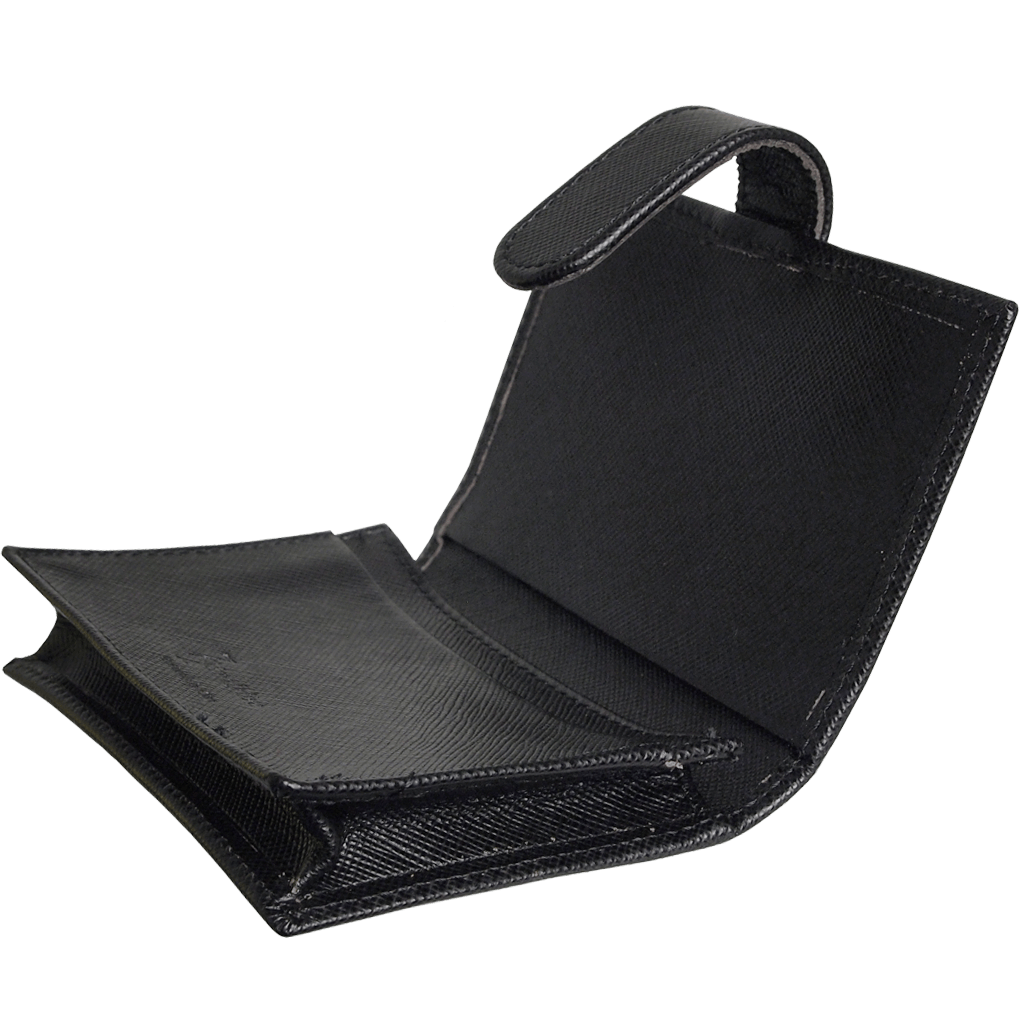 Saffiano Business Card Case Black