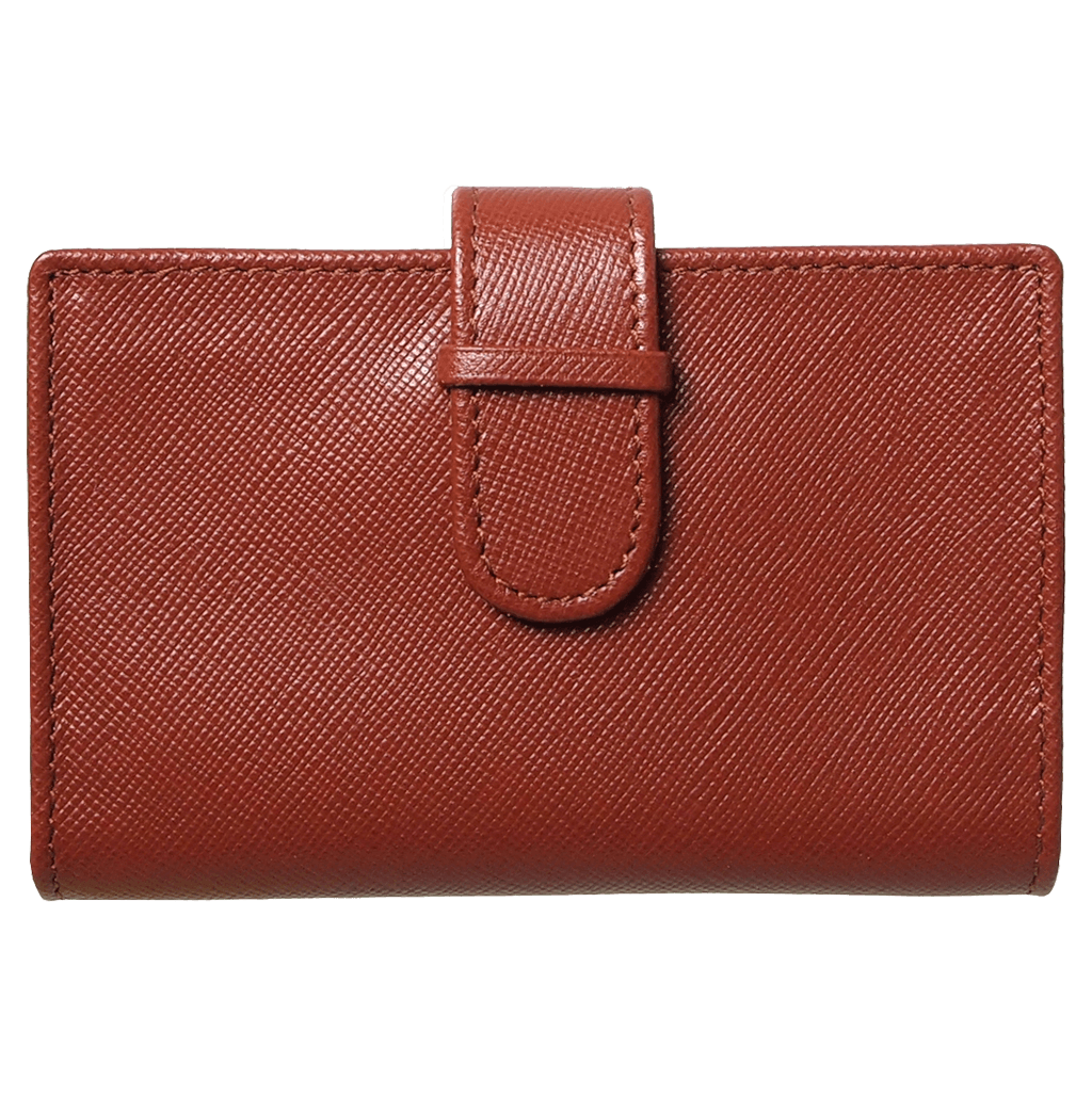 72 Smalldive Unisex Wallets Saffiano Business Card Case Brown.