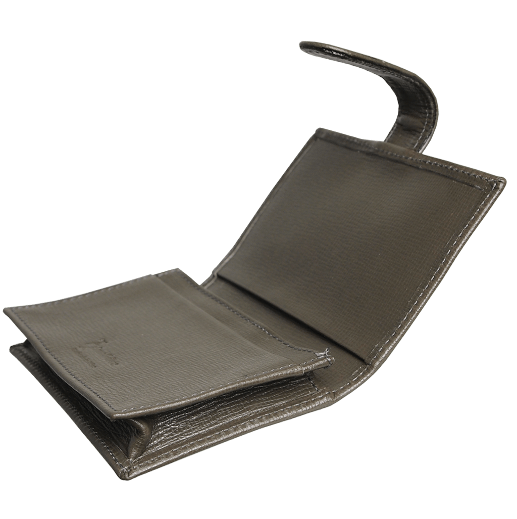 Saffiano Business Card Case Olive