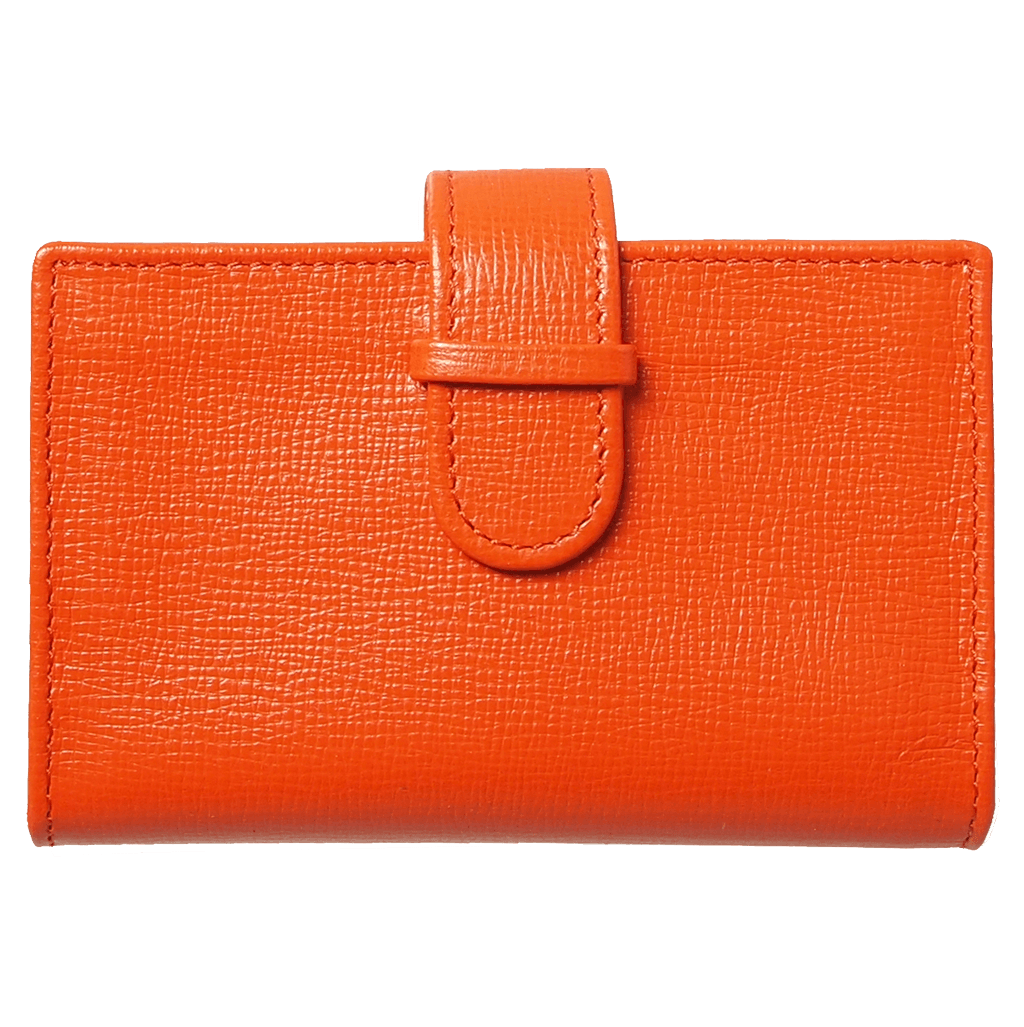 72 Smalldive Unisex Wallets Saffiano Business Card Case Orange.