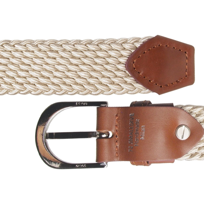 72SMALLDIVE 30mm Width Viscose Elastic Belt In Beige Sizes S to XXXL Flatlay Image 03