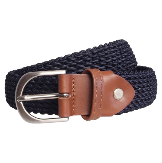 72SMALLDIVE 30mm Width Viscose Elastic Belt In Navy Sizes S to XXXL Front Image 01