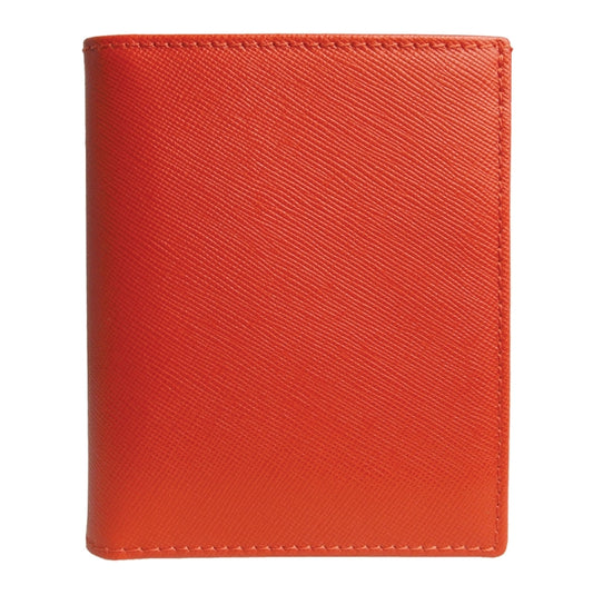 72 Smalldive Brick Red Saffiano Leather French Wallet Image 1