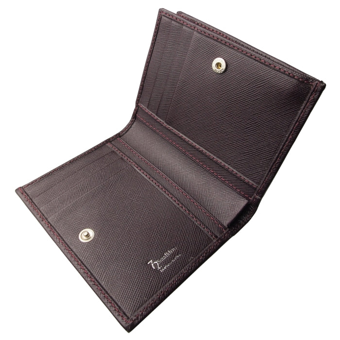 72 Smalldive Amethyst Saffiano Leather French Wallet Image_2
