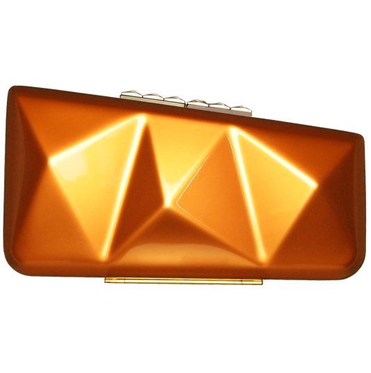 72 Smalldive Clutches Minaudière in Metallic Copper.