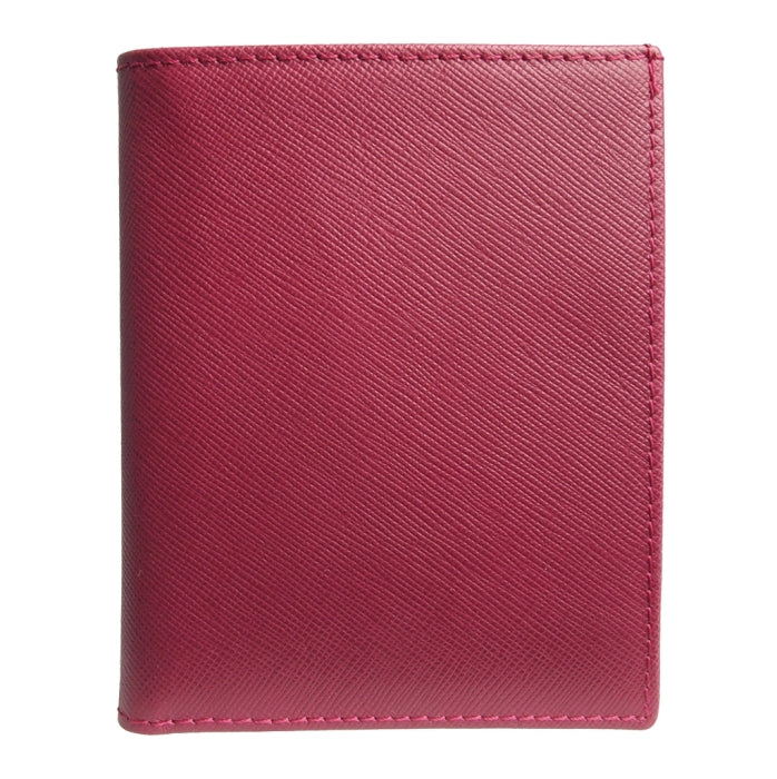 72 Smalldive Fuchsia Saffiano Leather French Wallet Image 1