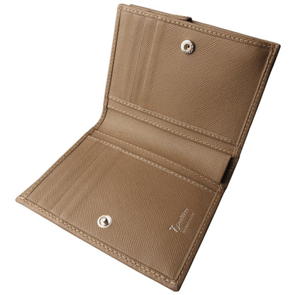 72 Smalldive Taupe Saffiano Leather French Wallet Image 2