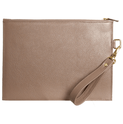 Ash Brown Textured Leather Folio 72 Smalldive