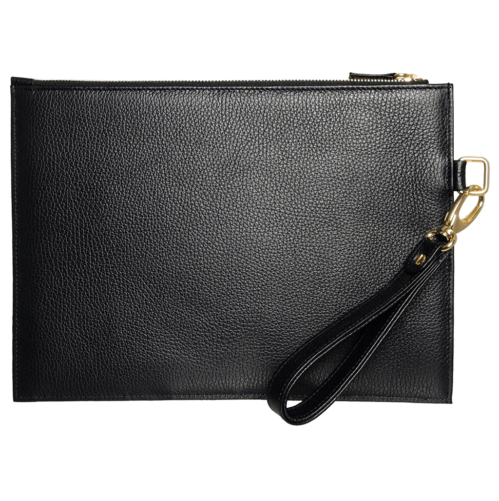 Black Textured Leather Folio 72 Smalldive