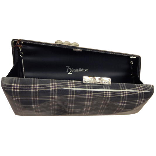 Minaudière in Navy Glen Plaid