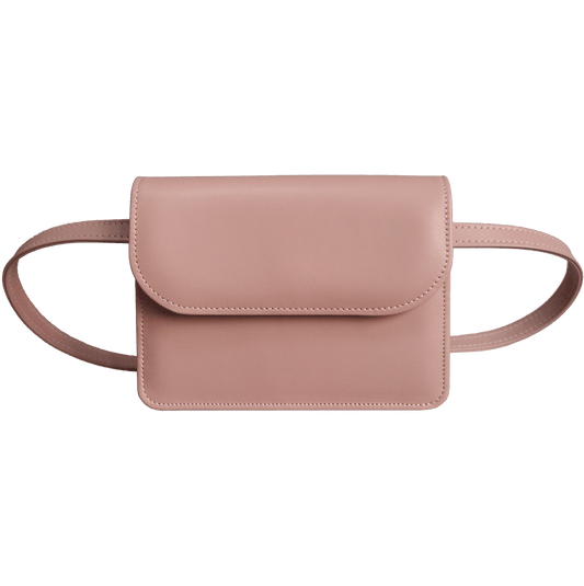 Pink Smooth Leather Belt Pouch 72 Smalldive