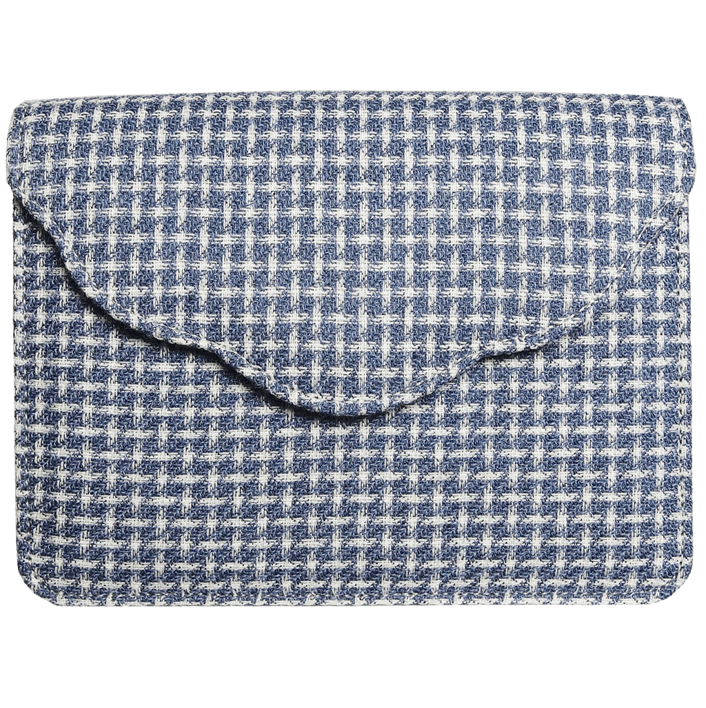 Front View Blue Melange Eco-Wool Belt Pouch 72 Smalldive