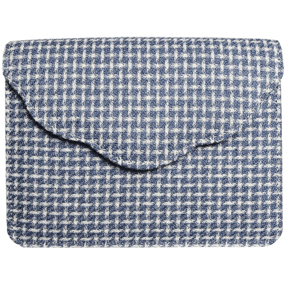 Front View Blue Melange Eco-Wool Belt Pouch 72 Smalldive