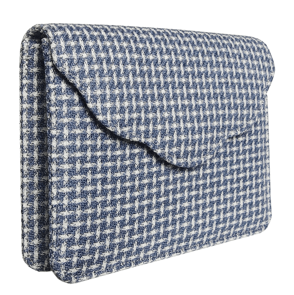 Side View Blue Melange Eco-Wool Belt Pouch 72 Smalldive