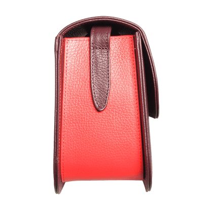 Bordeaux Midi Shoulder Textured Leather Handbag