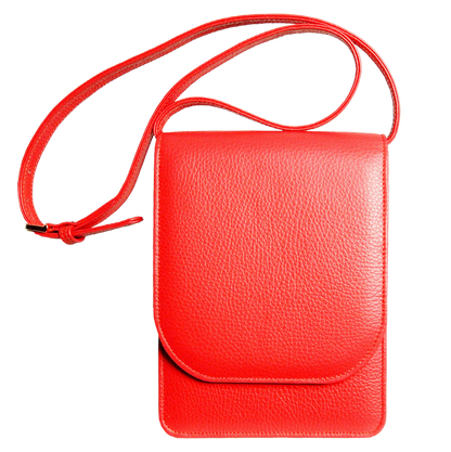 72 Smalldive Minis & Pouches Pebbled Calf Leather Mini Bag Coral.