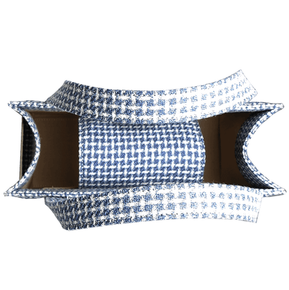 Top View Of Blue Melange Eco Wool Tote 72 Smalldive