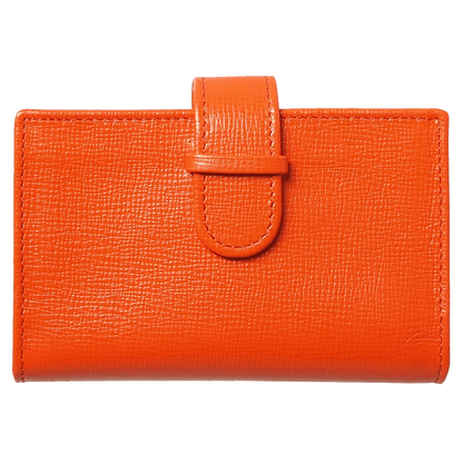 72 Smalldive Unisex Wallets Saffiano Business Card Case Orange.