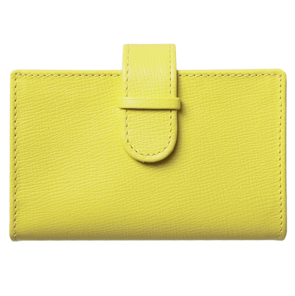 72 Smalldive Unisex Wallets Saffiano Business Card Case Lemon.