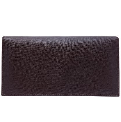 72 Smalldive Unisex Wallets Saffiano Long Envelope Wallet Brown.