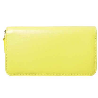 72 Smalldive Unisex Wallets 8 Credit Card Saffiano Zip Around Wallet Lemon.